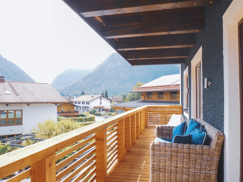 Alpenliebe Appartement 3 in Inzell - Balkon mit wunderschönem Ausblick
