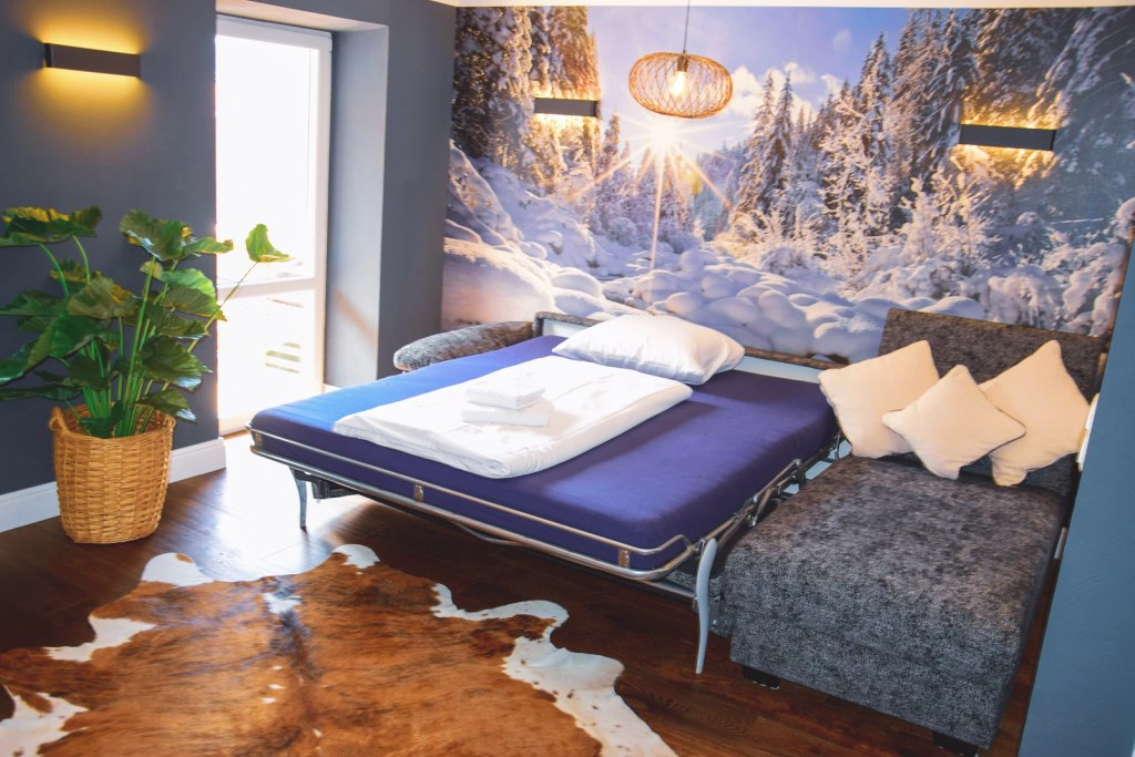 Alpenliebe Appartement 4 in Inzell - Schlafcouch