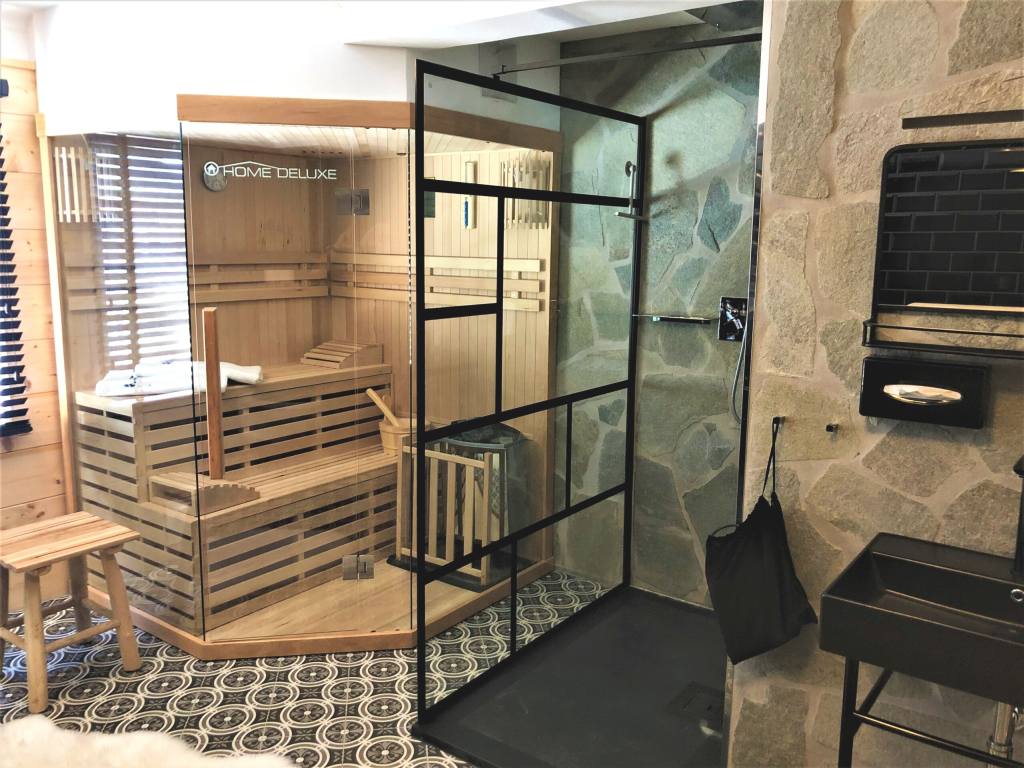Alpenliebe Appartement 5 Inzell - Modernes Bad mit Sauna